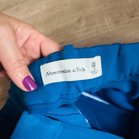 Abercrombie & Fitch Vibrant Blue Trousers - Picture 1 of 7